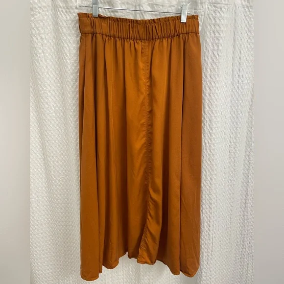 Ann Taylor Size M midi skirt. Burnt Orange. - Picture 3 of 4